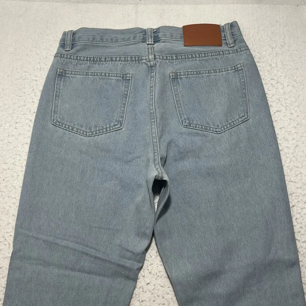 Princess Polly Women’s 4 (28x25) Straight Leg High Rise Ripped Denim Jeans - Picture 6 of 11